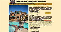 Desktop Screenshot of admiralhomewatchingservices.com